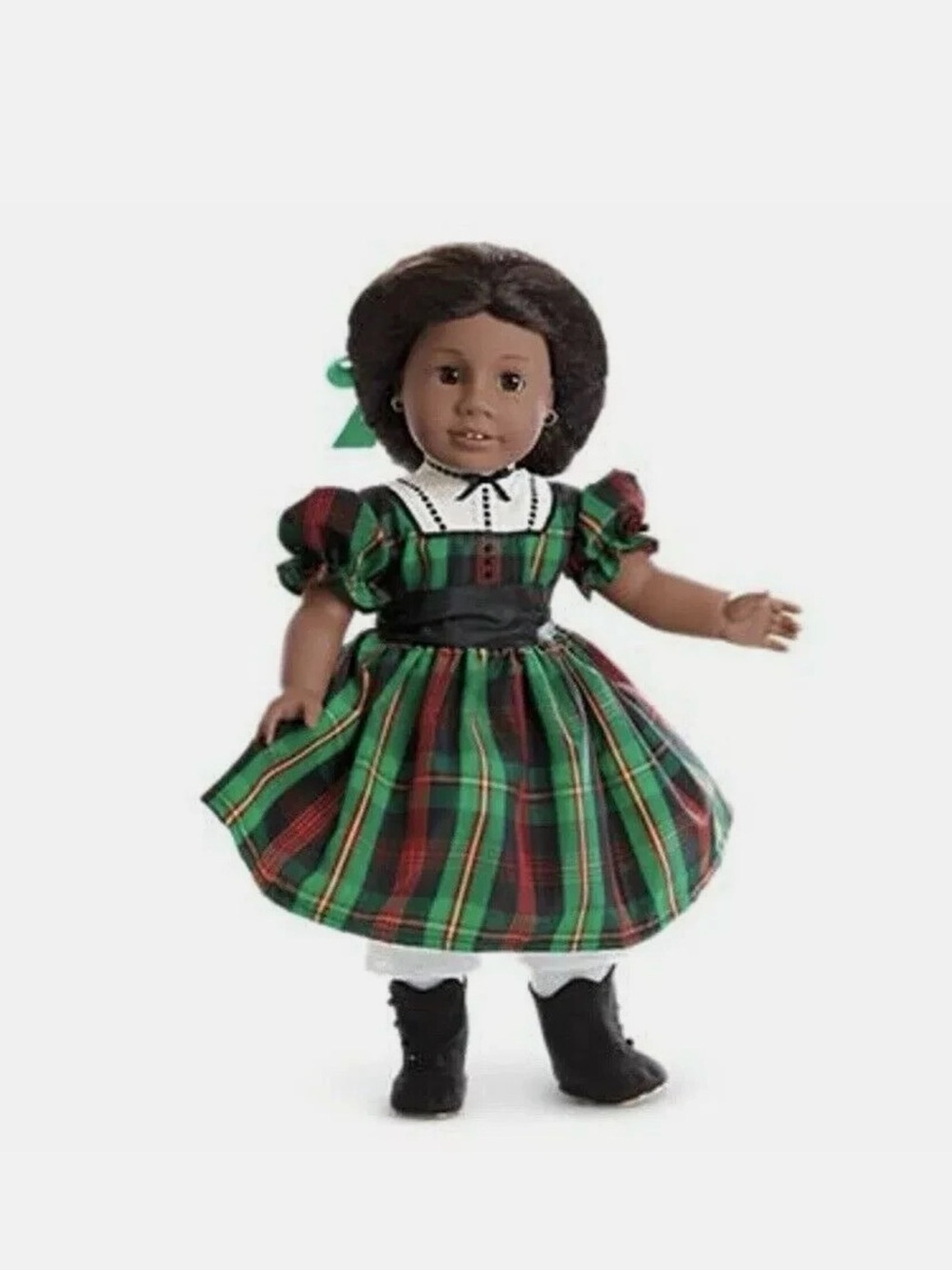 NIB American Girl Addy Walker Tartan Plaid Holiday Dress Retired Pristine